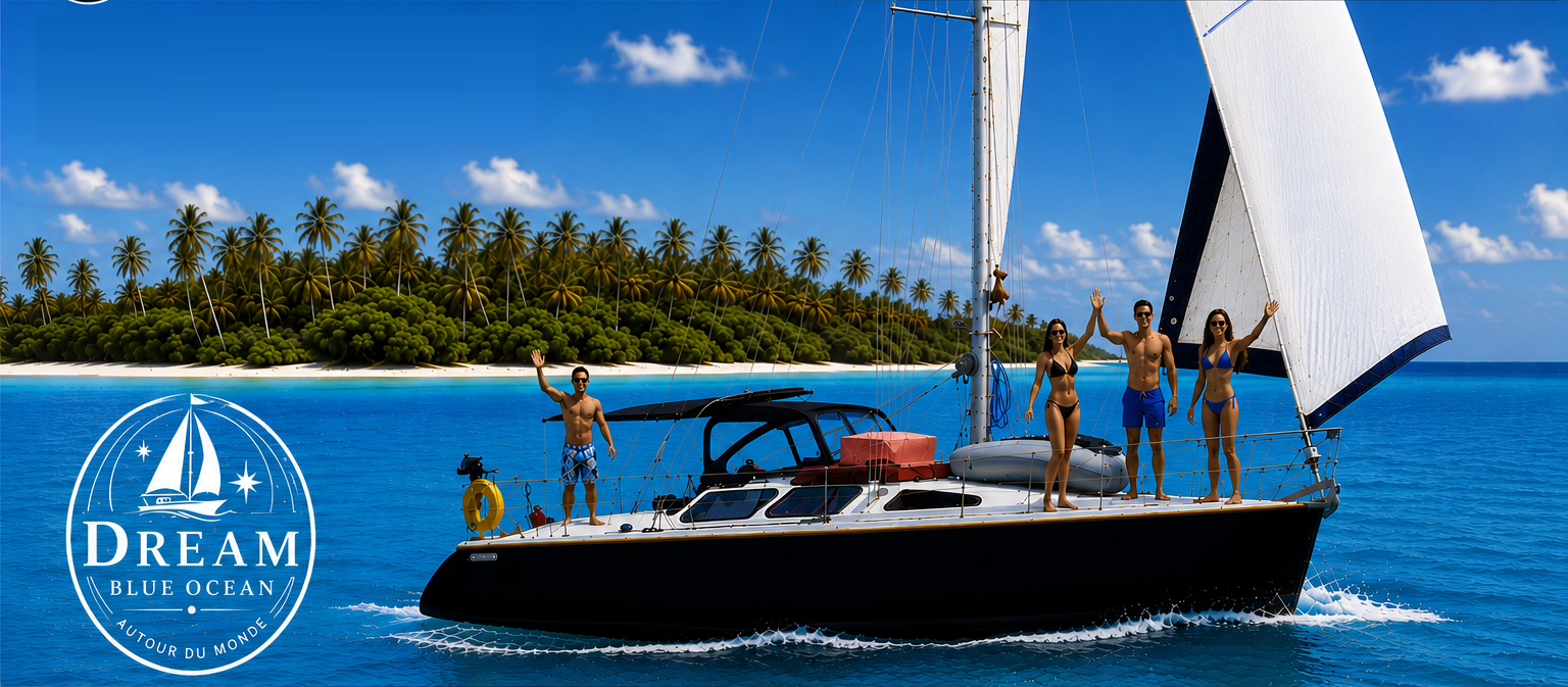 Dream Blue Ocean – voilier de 14,60 m sous voile pour des croisières associatives autour du monde